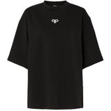 PIECES PIECES DAM T-SHIRT PCMUNA T-shirt Black WHITE EMBRODERY