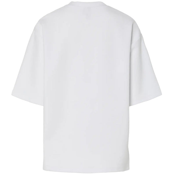PIECES PIECES DAM T-SHIRT PCMUNA T-shirt Bright White Black Embroidery