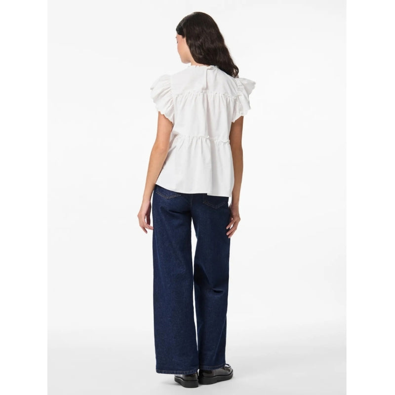 PIECES PIECES DAM TOPP PCJILLA Top Bright White