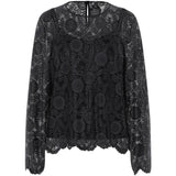 PIECES PIECES DAM TOP PCOLLINE Top Black