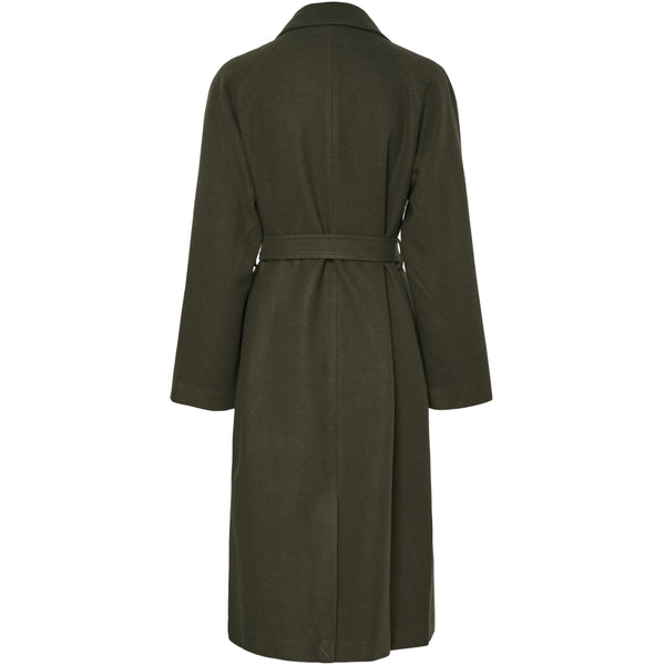 PIECES PIECES Dam Jacka PCMarbel Lång Kappa Coat Forest Night