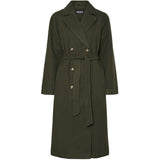 PIECES PIECES Dam Jacka PCMarbel Lång Kappa Coat Forest Night