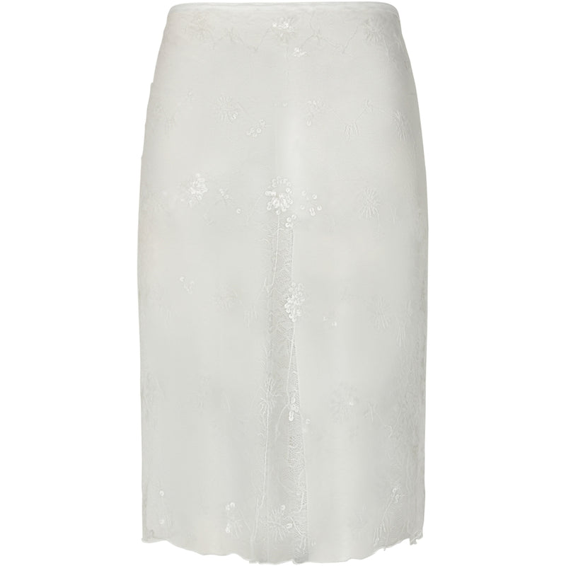 PIECES PIECES Dam Kjol PCNatasja Scarf Bright White