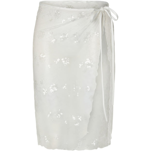 PIECES PIECES Dam Kjol PCNatasja Scarf Bright White