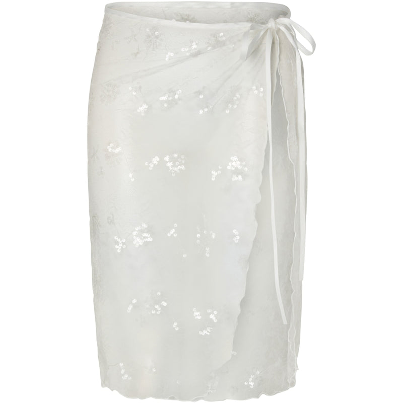 PIECES PIECES Dam Kjol PCNatasja Scarf Bright White