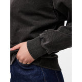 PIECES PIECES Dam Sweatshirt PCChilli Sweatshirt Black Washed