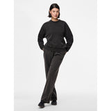 PIECES PIECES Dam Sweatshirt PCChilli Sweatshirt Black Washed