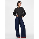 PIECES PIECES Dam Sweatshirt PCChilli Sweatshirt Black Washed