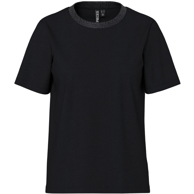 PIECES PIECES Dam T-shirts PCRIA T-shirt Black