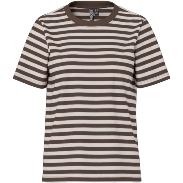PIECES PIECES Dam T-shirts PCRia T-shirt Hot Fudge SILVER GREY