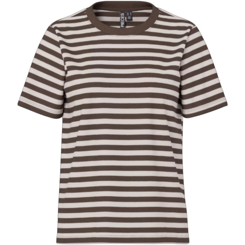 PIECES PIECES Dam T-shirts PCRia T-shirt Hot Fudge SILVER GREY