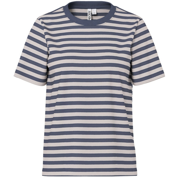 PIECES PIECES Dam T-shirts PCRia T-shirt Ombre Blue SILVER GREY