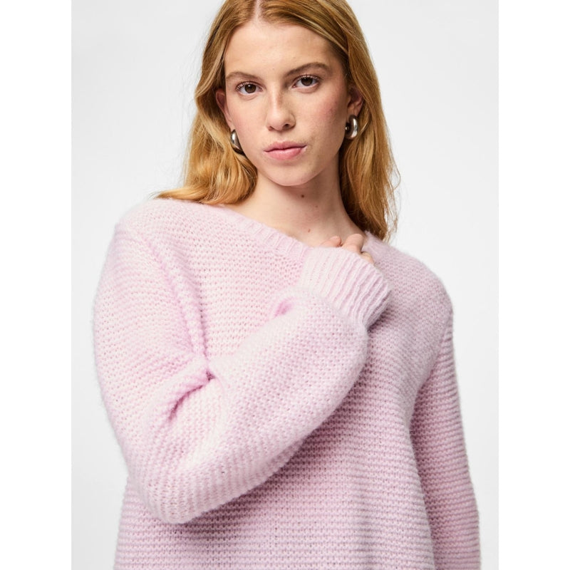 PIECES PIECES Dam Tröja PCRinna Knit Winsome Orchid