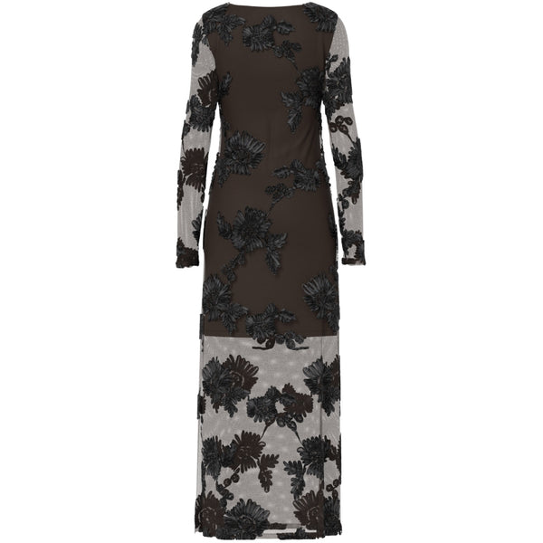 PIECES PIECES Dam klänning PCOffia Dress Delicioso Black Satin Band