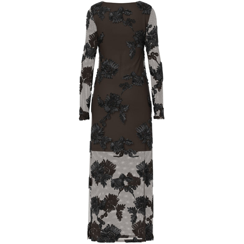 PIECES PIECES Dam klänning PCOffia Dress Delicioso Black Satin Band