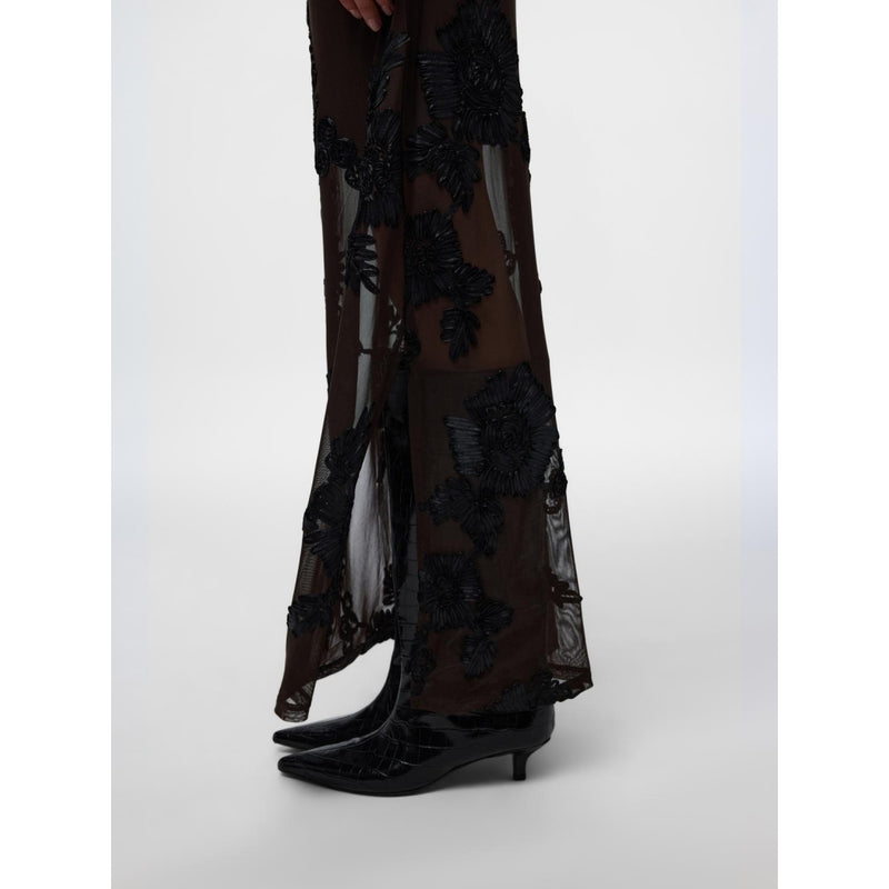 PIECES PIECES Dam klänning PCOffia Dress Delicioso Black Satin Band