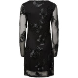 PIECES PIECES Dam klänning PCOffia Dress Black black satin band