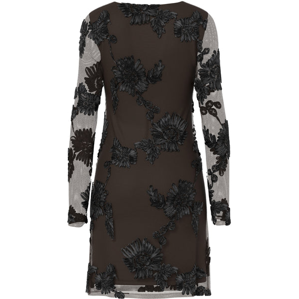 PIECES PIECES Dam klänning PCOffia Dress Delicioso Black Satin Band