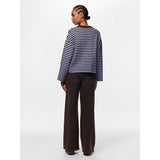 PIECES PIECES Dam stickad PCJASSY Knit Hot Fudge CASHMERE BLUE
