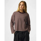 PIECES PIECES Dam stickad PCJASSY Knit Hot Fudge GREIGE
