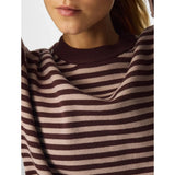 PIECES PIECES Dam stickad PCJASSY Knit Hot Fudge GREIGE