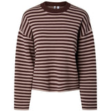 PIECES PIECES Dam stickad PCJASSY Knit Hot Fudge GREIGE