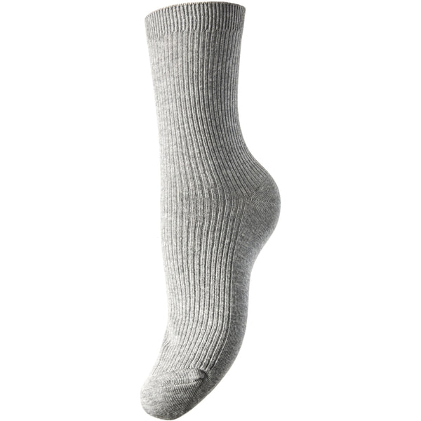 PIECES PIECES Dam strumpor PCMarta Socks Light Grey Melange