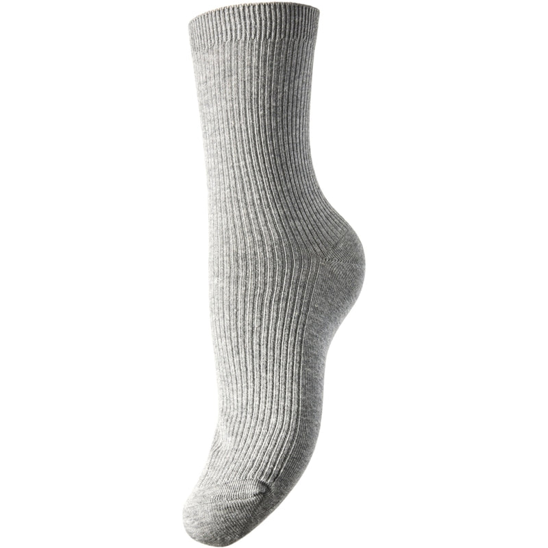 PIECES PIECES Dam strumpor PCMarta Socks Light Grey Melange