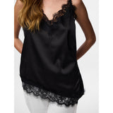 PIECES PIECES Dam topp PCNomi Top Black