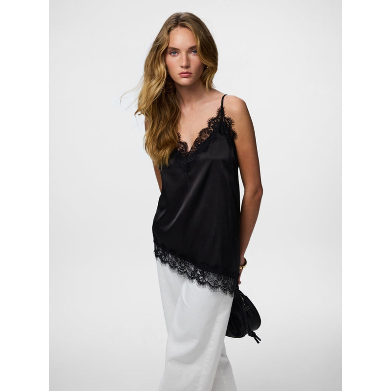 PIECES PIECES Dam topp PCNomi Top Black