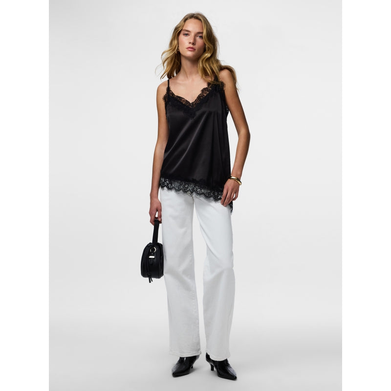 PIECES PIECES Dam topp PCNomi Top Black