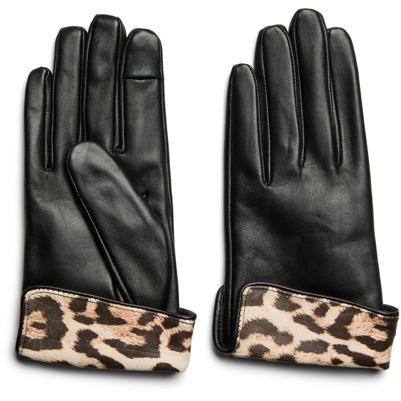 PIECES PIECES Dams Handskar PCJeora Gloves Black Leo