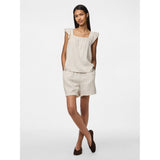 PIECES PIECES Dam shorts PCPIA Shorts Birch BLACK