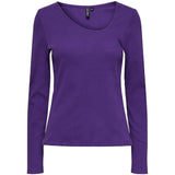 PIECES PIECES X DITTE ESTRUP PCSULLE LS TOP Restudsalg Deep lavender