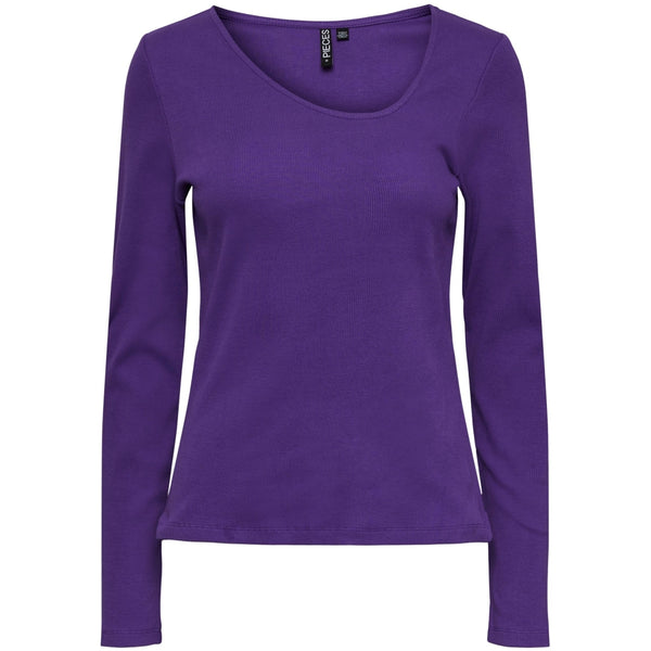 PIECES PIECES X DITTE ESTRUP PCSULLE LS TOP Restudsalg Deep lavender