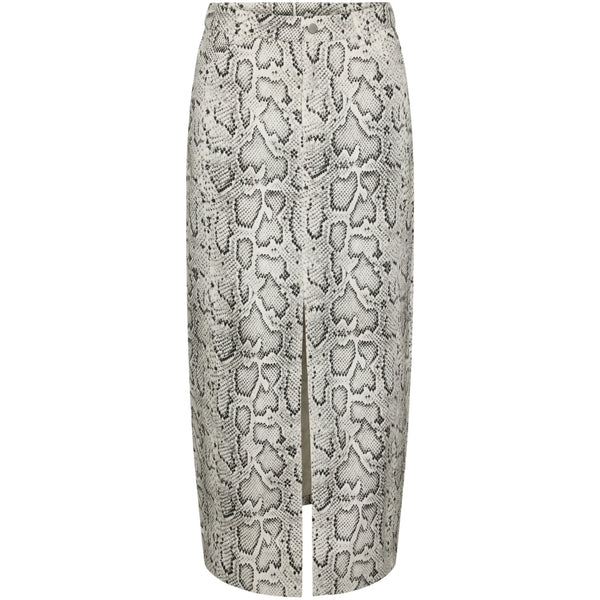 PIECES PIECES X DITTE ESTRUP X CILLE FJORD PCJESSICA SKIRT Skirt Bright White Snake Print