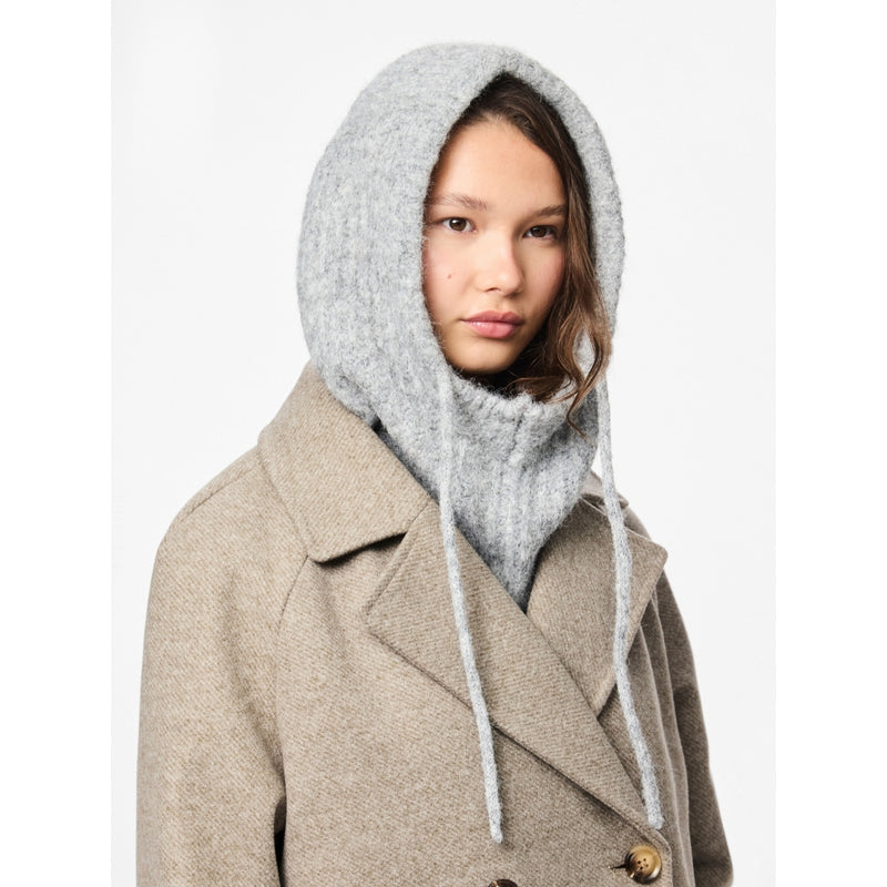 PIECES PIECES dam balaclava PCNAMBI Hats Light Grey Melange