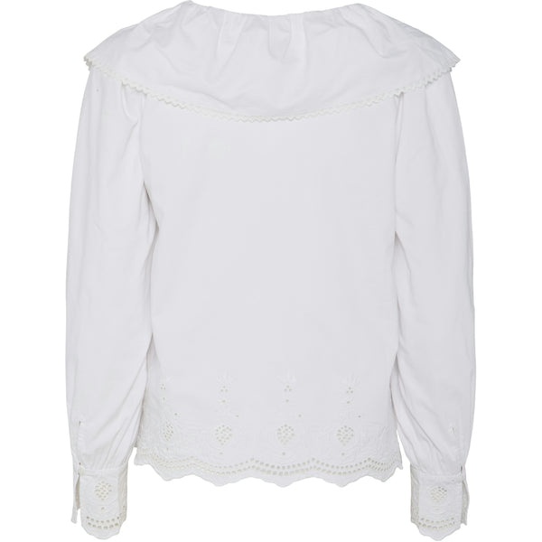 PIECES PIECES dam blus PCANNABELLE Blouse Bright White Bright White embroidery