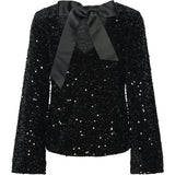 PIECES PIECES dam blus PCKAM Blouse Black Black sequins