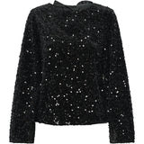 PIECES PIECES dam blus PCKAM Blouse Black Black sequins