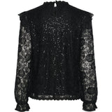 PIECES PIECES dam blus PCOLLINE Restudsalg Black