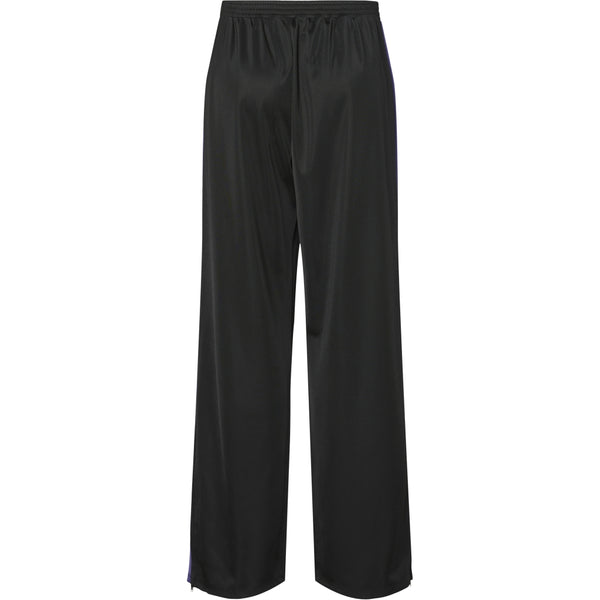 PIECES PIECES dam byxor PCFELICIA Pant Black Ultraviolet/white stripe