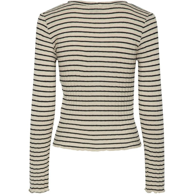 PIECES PIECES dam cardigan PCIRIS Restudsalg Birch BLACK