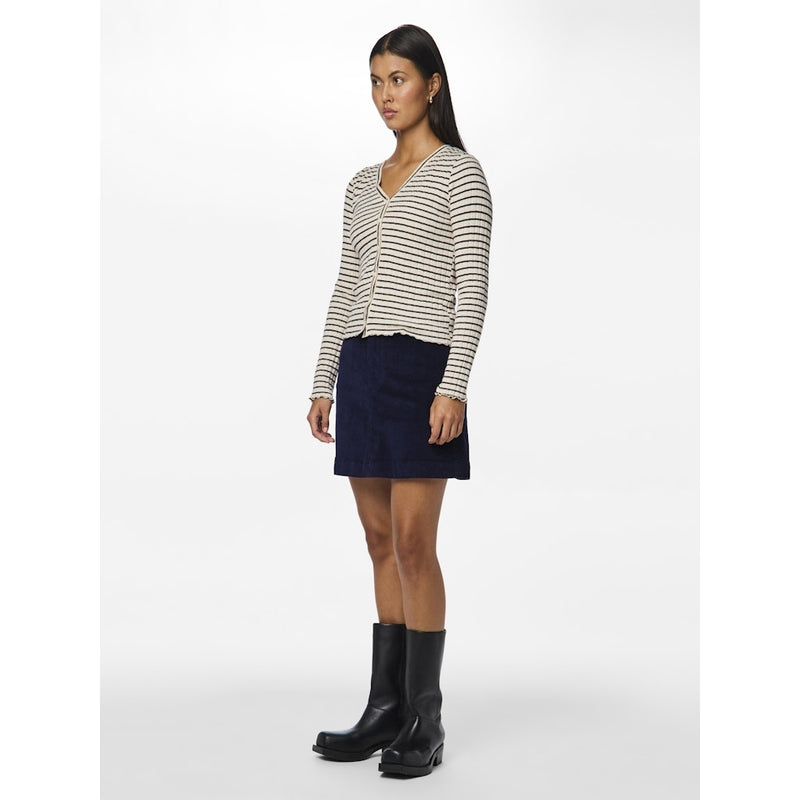 PIECES PIECES dam cardigan PCIRIS Restudsalg Birch BLACK