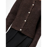 PIECES PIECES dam cardigan PCJYDA Cardigan Chicory Coffee