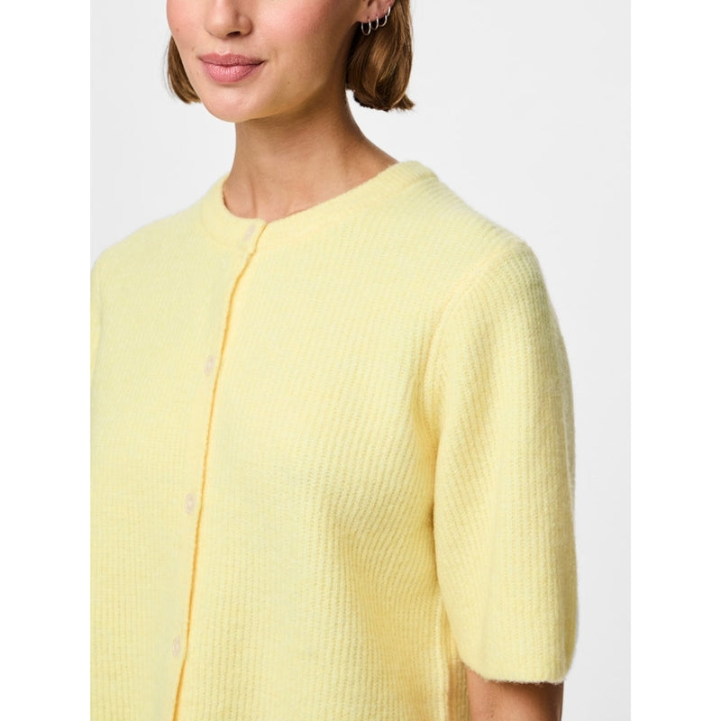 PIECES PIECES dam cardigan PCSILLY Cardigan Pale Banana MELANGE