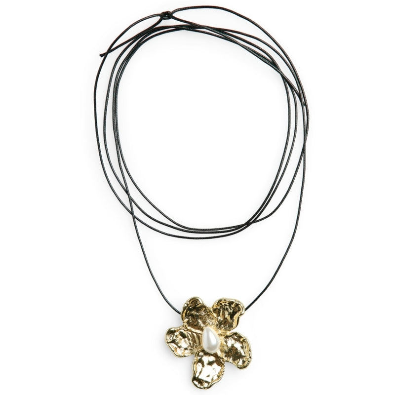 PIECES PIECES dam halsband PCSANDRA Jewelry Gold Colour Black