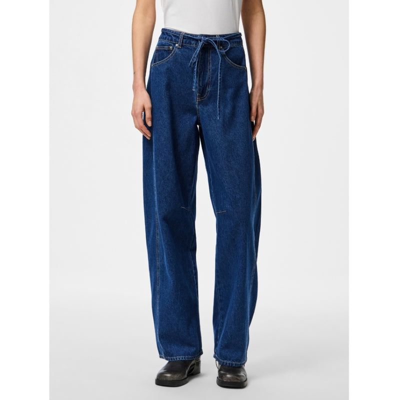PIECES PIECES dam jeans PCFENNA Jeans Dark Blue Denim