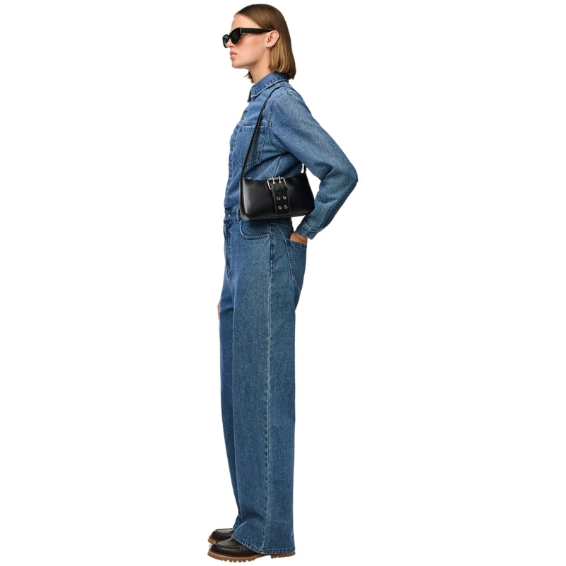 PIECES PIECES dam jumpsuit PCADINA Restudsalg Medium blue denim