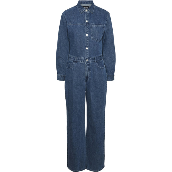 PIECES PIECES dam jumpsuit PCADINA Restudsalg Medium blue denim